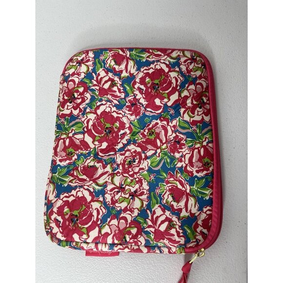 Lilly Pulitzer Lucky Charms Tablet iPad Soft Sleeve Cover With Earbud Pocket - Picture 3 of 8